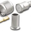 Mini UHF RG-58A/U Crimp Type Plug Connector, 4pcs