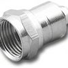 F Crimp Plug Connector with Short Attached Ring