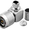 N Reverse Polarity Right-Angle Crimp Plug for LMR-400