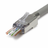 ezEX®44 Shielded, External Ground, CAT6 Connector